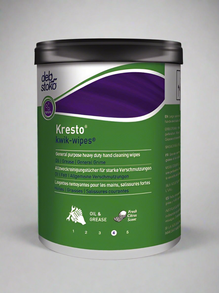 Kresto Kwik Wipes For Industrial Hand Cleaning (70 Count Canister)